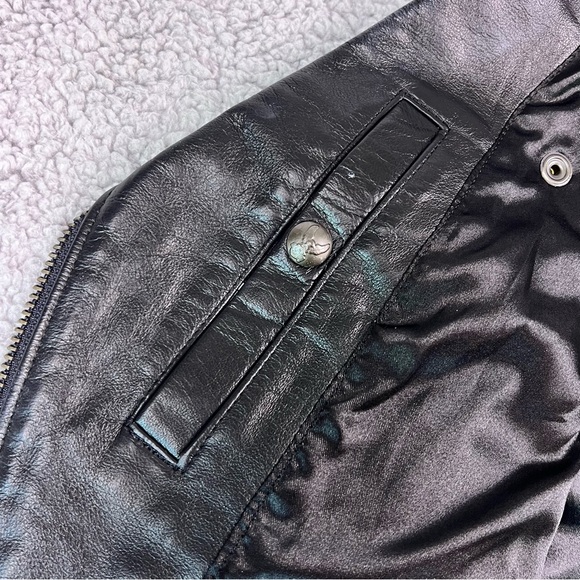 VTG HarleyDavidson "An American Legend" Women's Small Black Leather Vest CA03402 - Picture 11 of 14